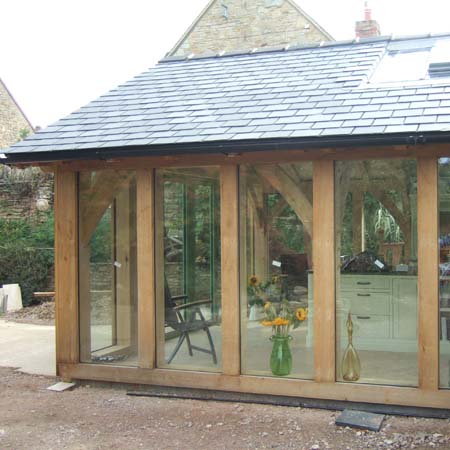 Kitchen Extensions on Green Oak Frame Kitchen Extension